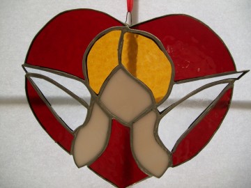 glas beschermengel handgemaakt