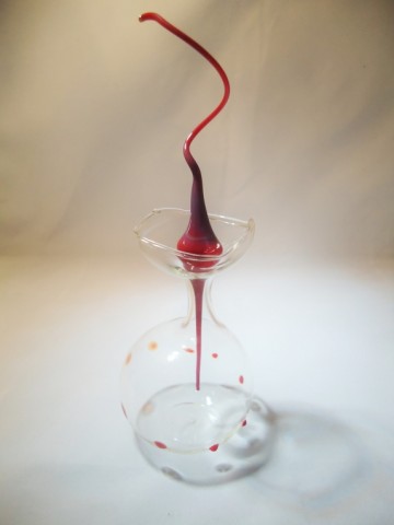 Mondgeblazen parfumflesje