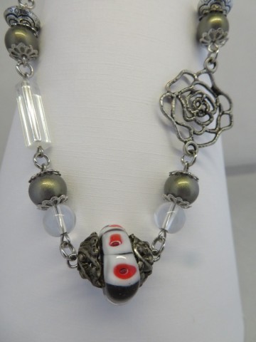 glazen kraal ketting