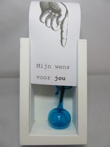 glas geblazen uniek flesje