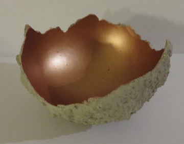 beton windlicht met koper