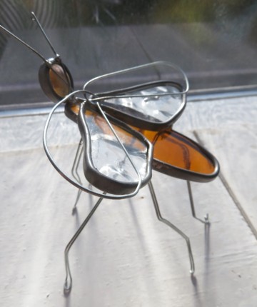 glas met lood insect