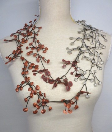 ketting latex koper zilver