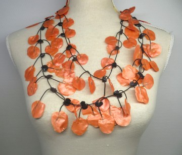 oranje ketting latex