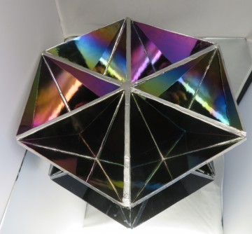 glazen driehoekschaal