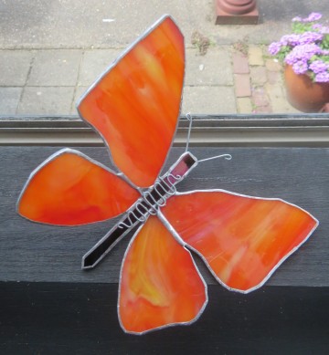 Tiffany glas vlinder