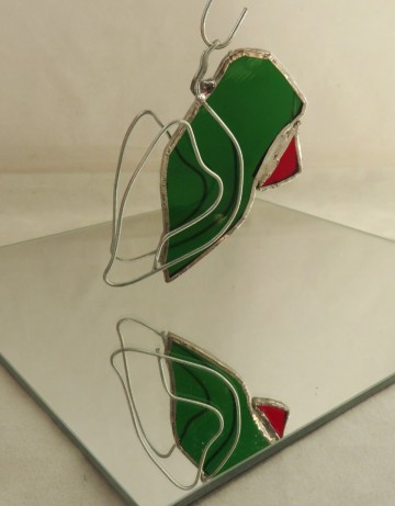 vogel glas groen