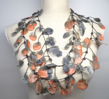 ketting rubber grijs