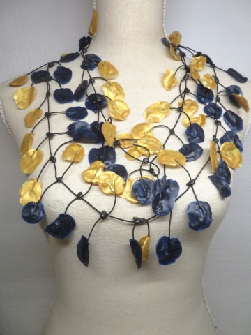 ketting paars met goud