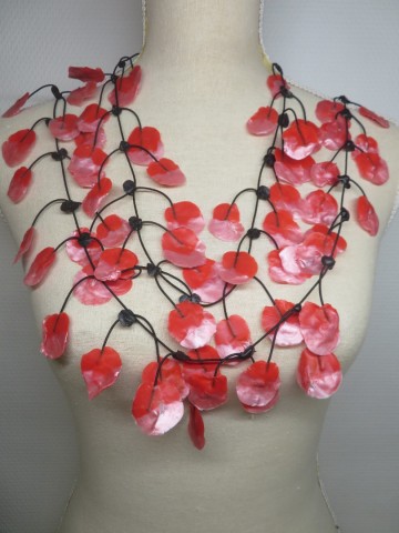 rubber ketting rood rose