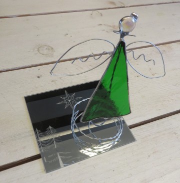 tiffany engel glas groen