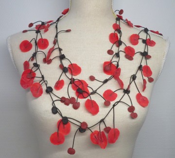 latex ketting rood