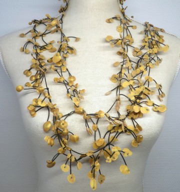 ketting rubber goud