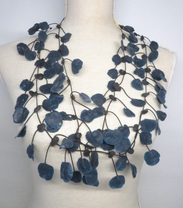 ketting rubber donker blauw