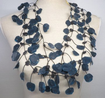 ketting rubber donker blauw