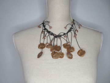 Korte ketting bruin b latex