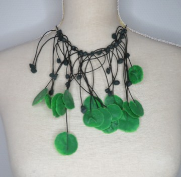 Korte ketting groen latex a